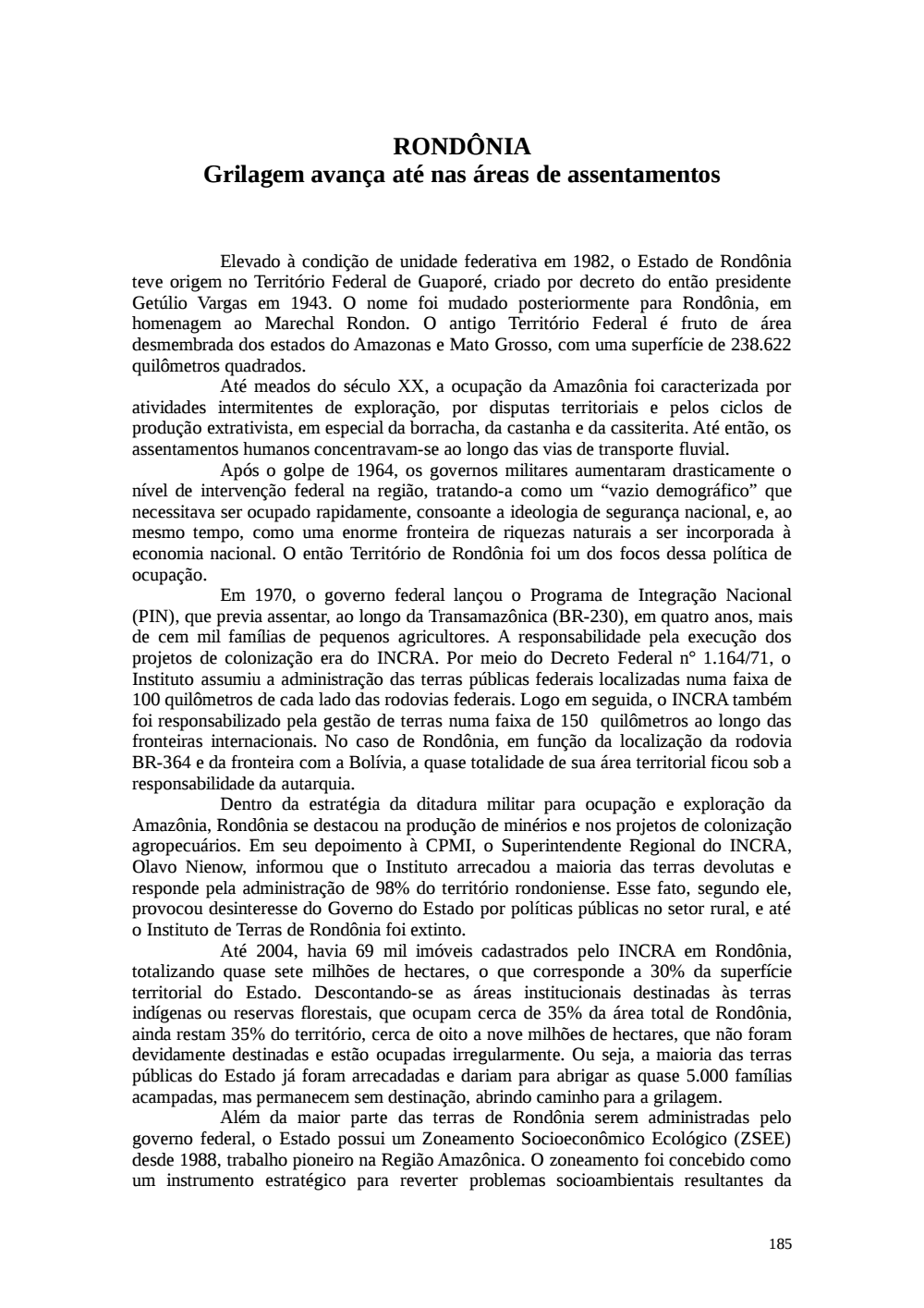 Page 185 from Relatório final da comissão