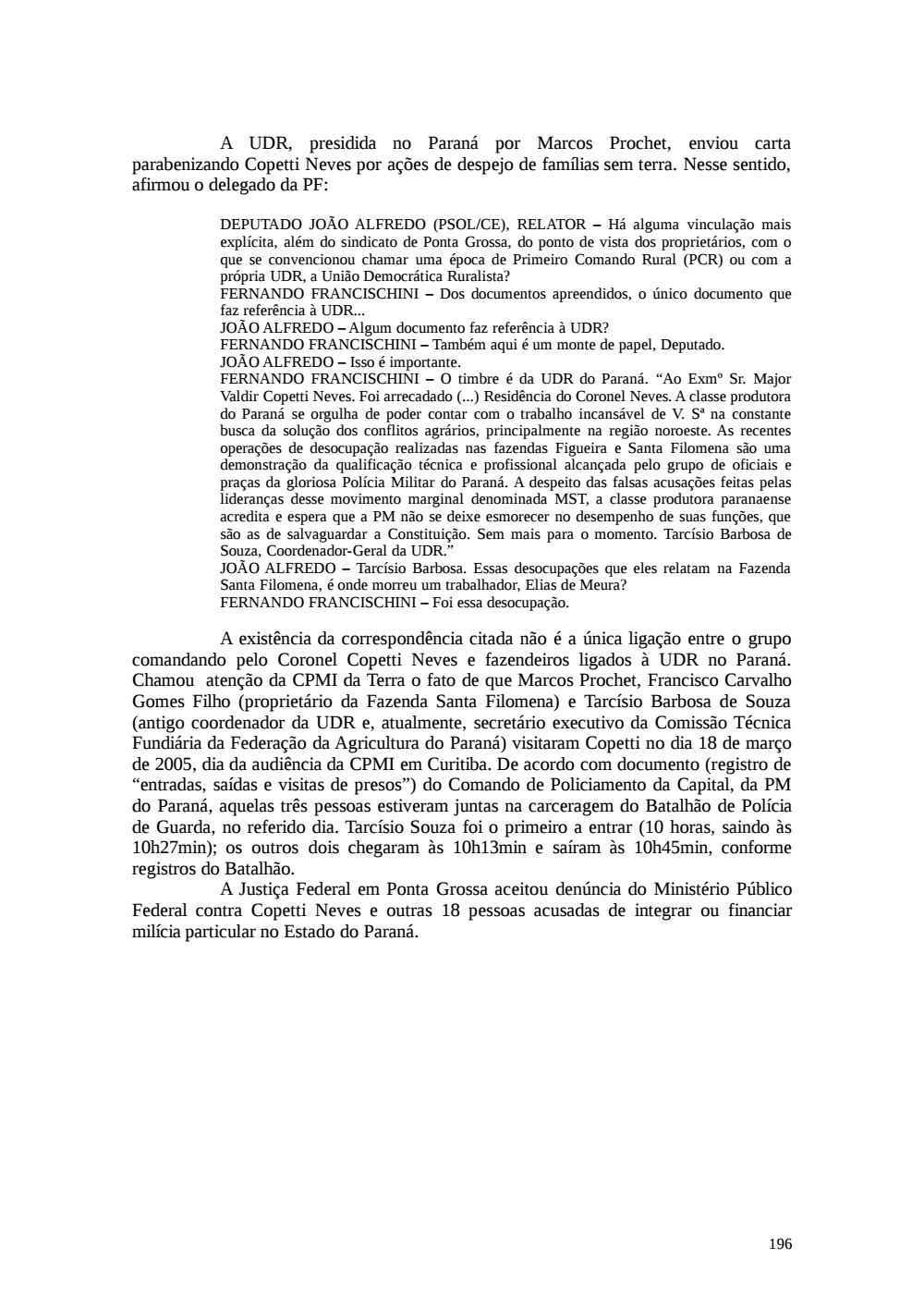 Page 196 from Relatório final da comissão