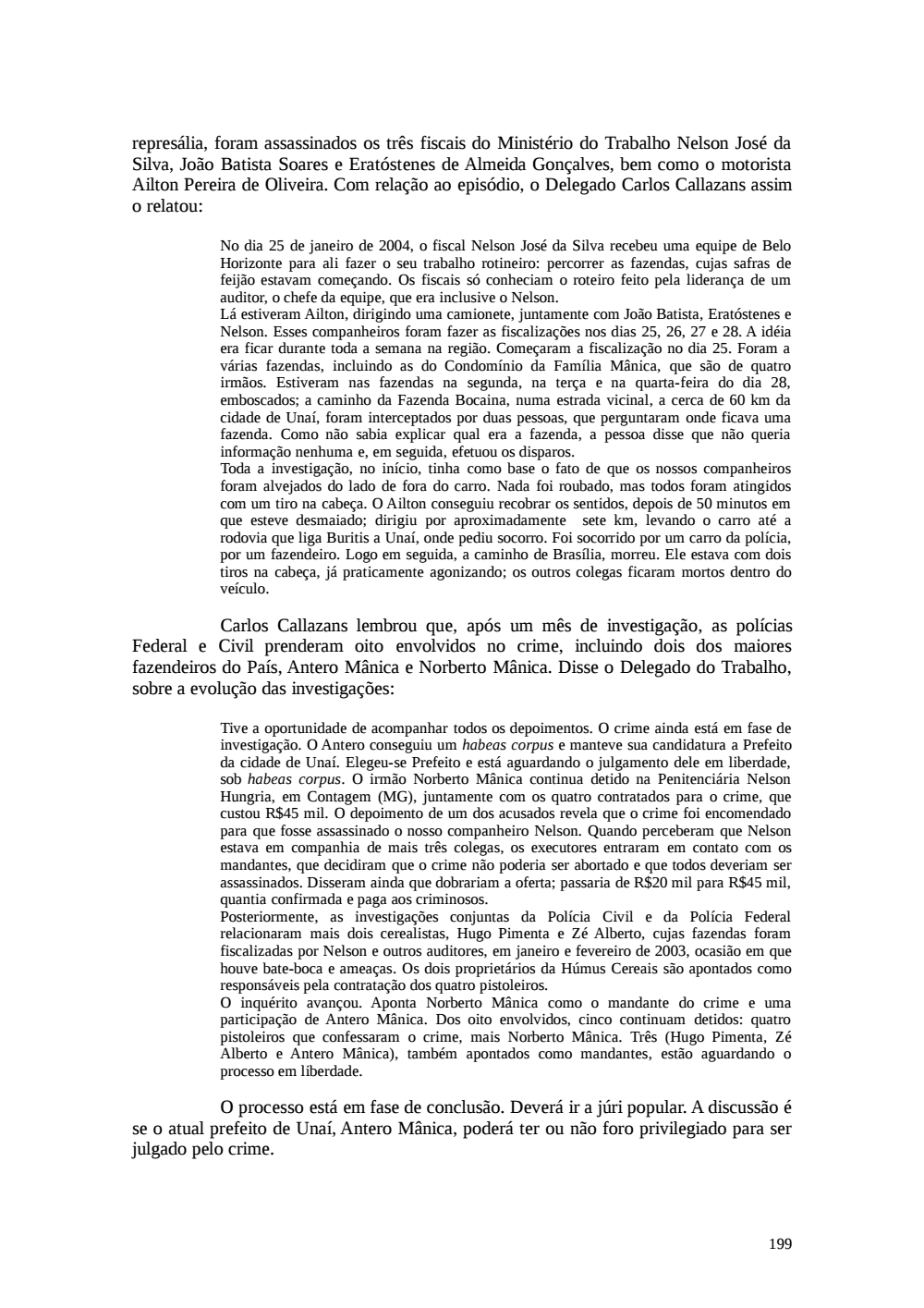 Page 199 from Relatório final da comissão