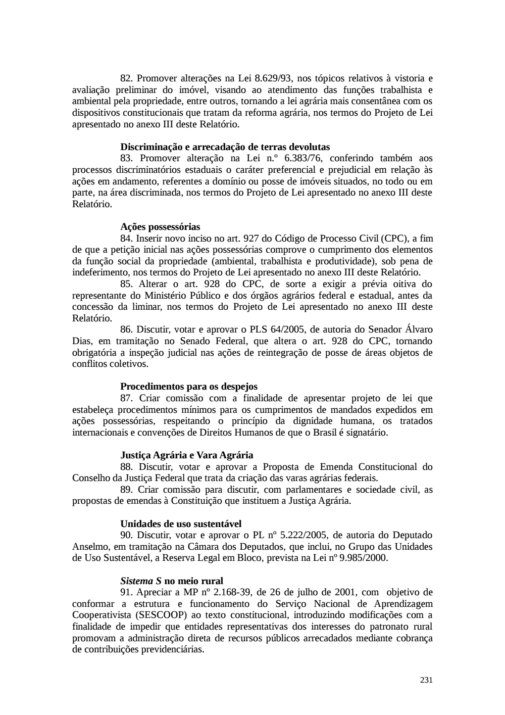 Page 231 from Relatório final da comissão