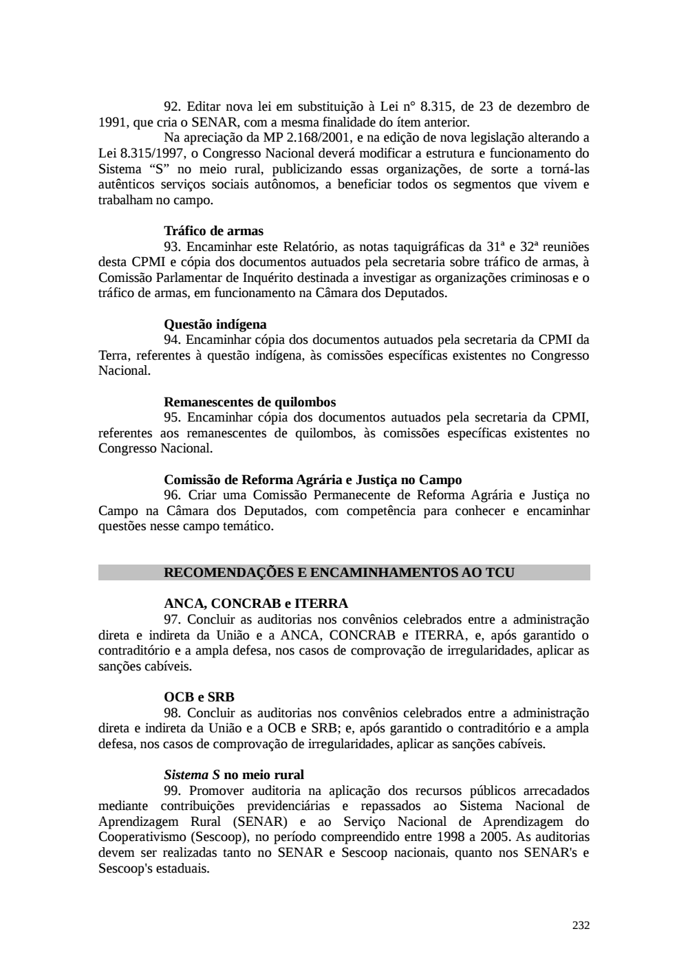 Page 232 from Relatório final da comissão