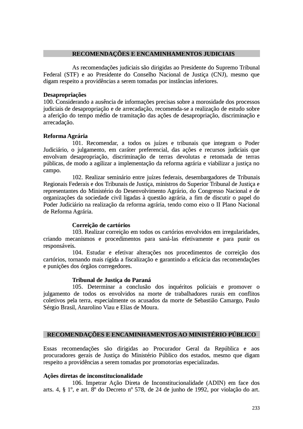 Page 233 from Relatório final da comissão