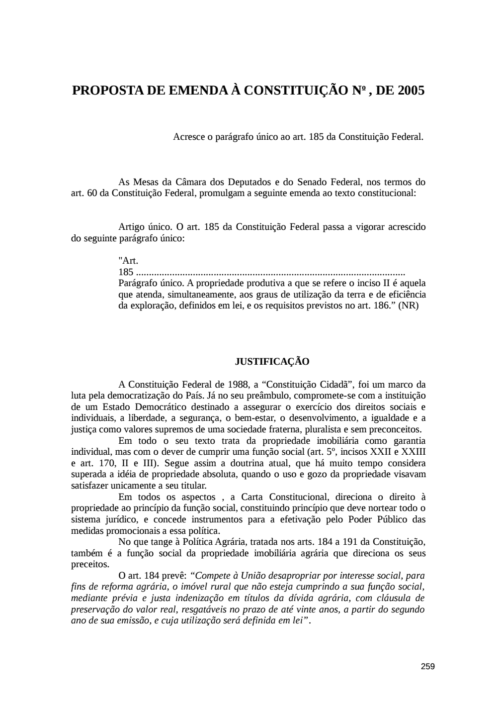 Page 259 from Relatório final da comissão