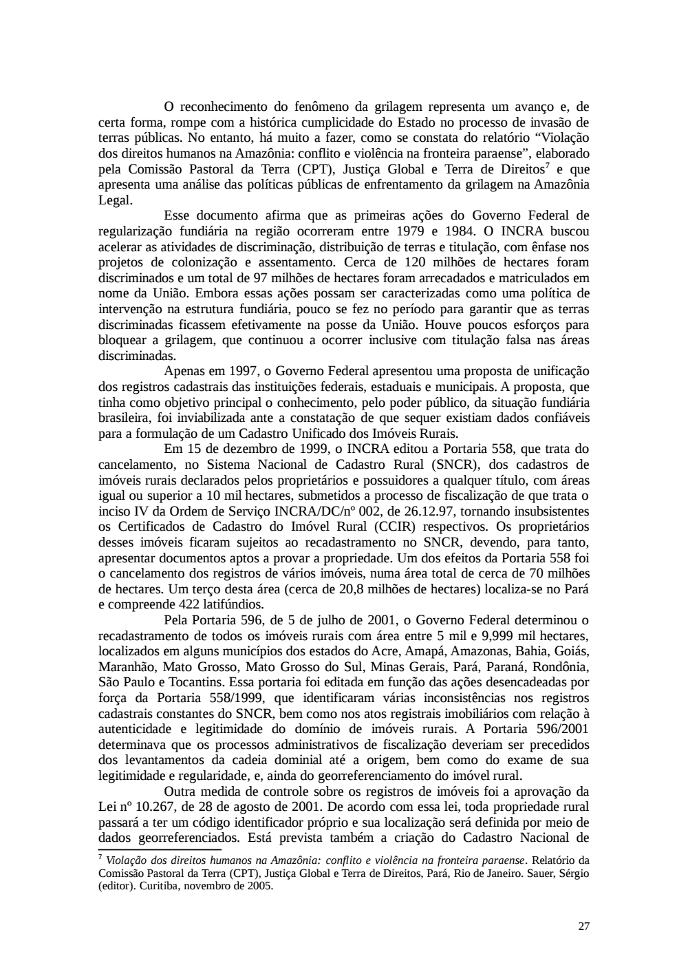 Page 27 from Relatório final da comissão