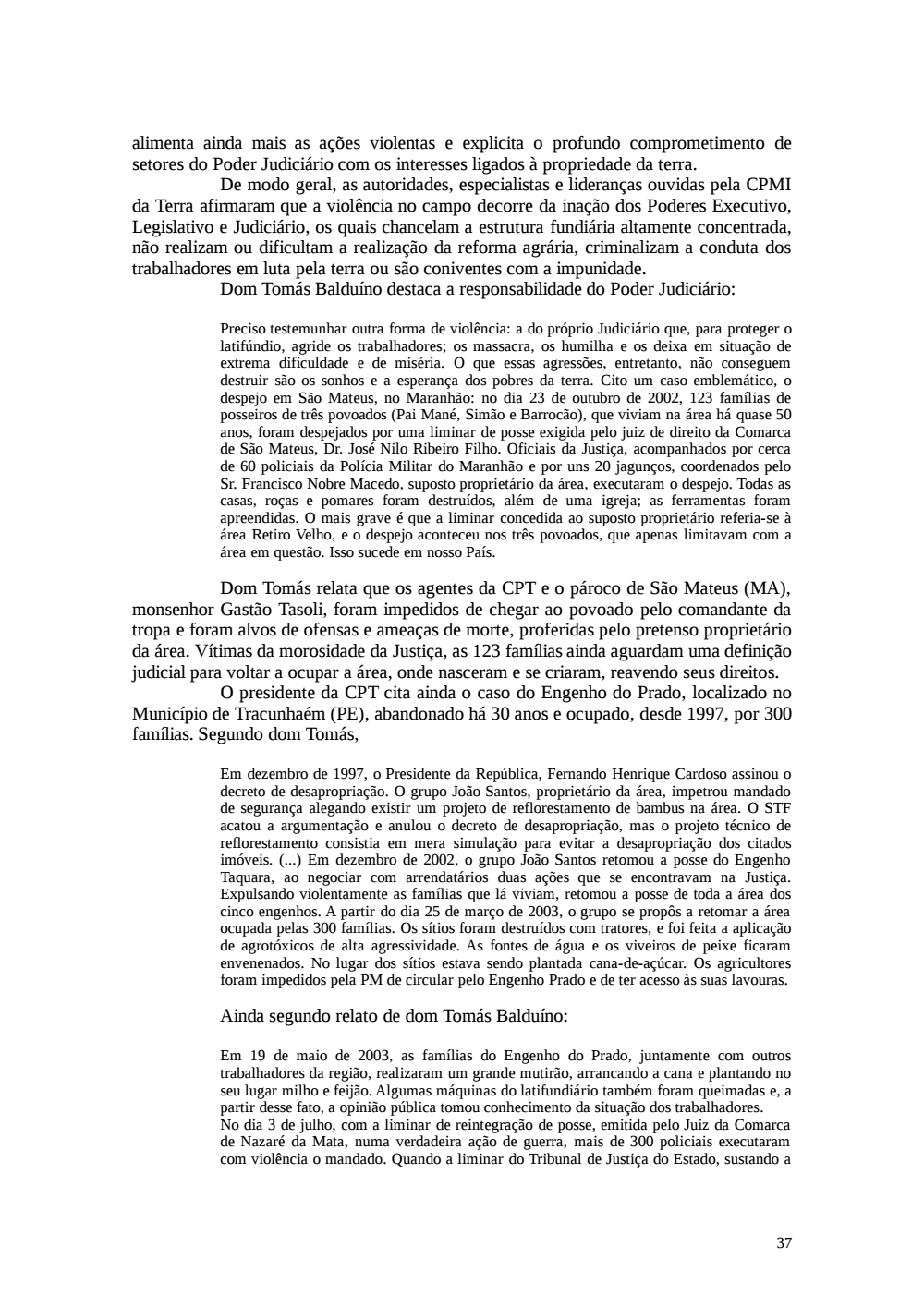 Page 37 from Relatório final da comissão
