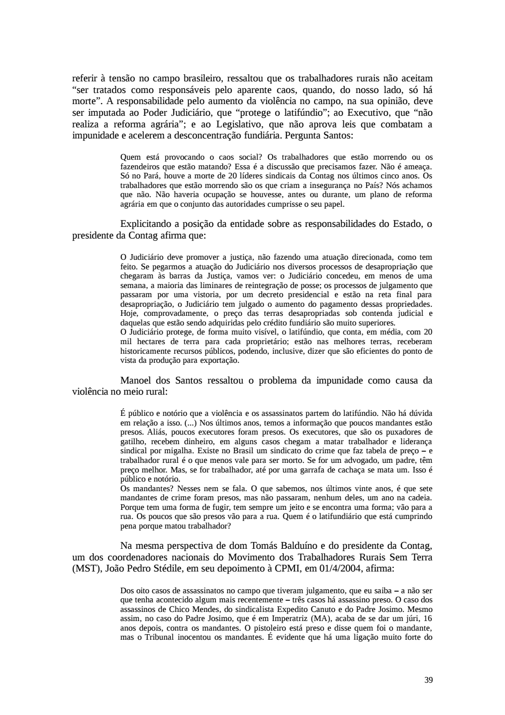 Page 39 from Relatório final da comissão