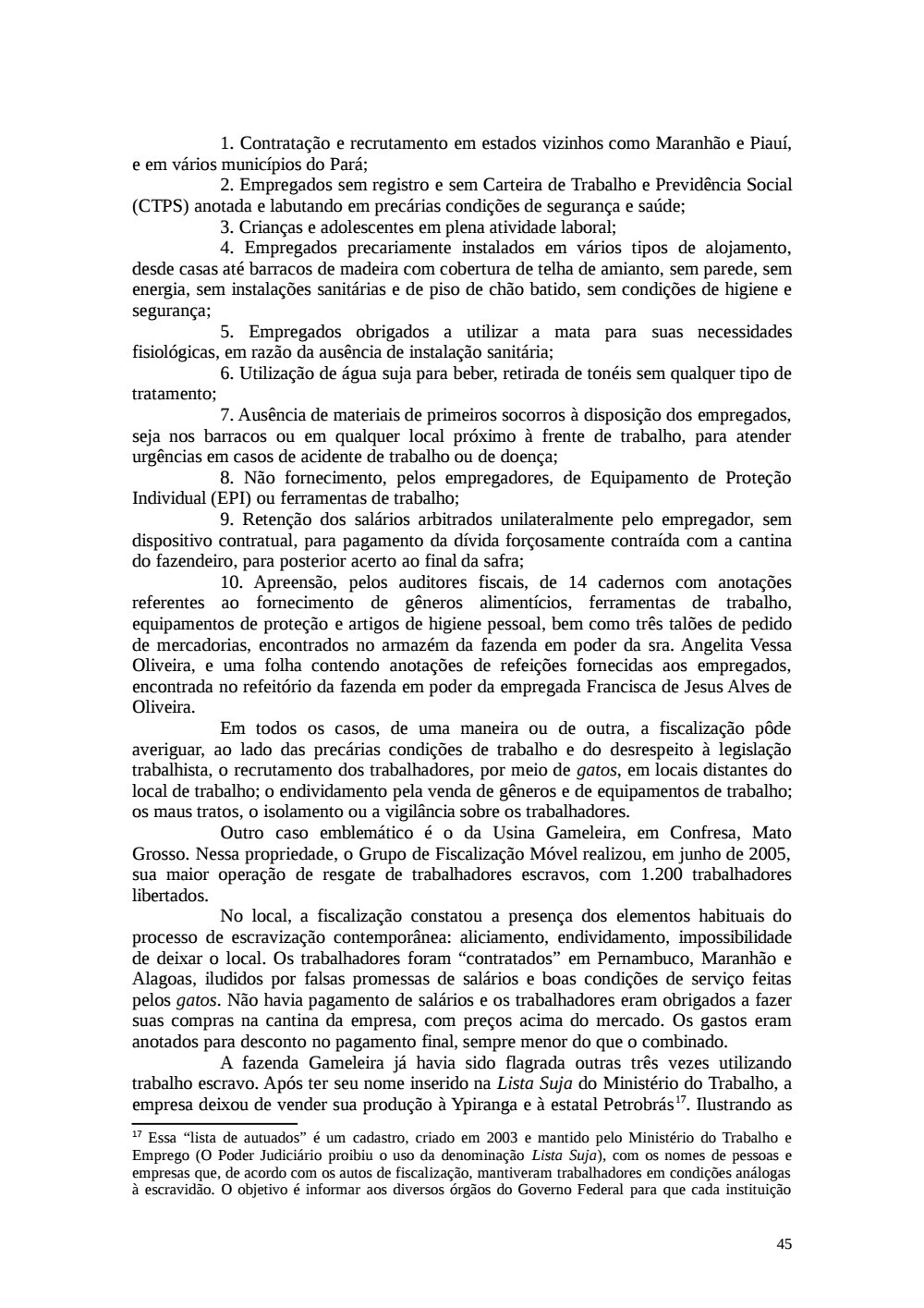 Page 45 from Relatório final da comissão