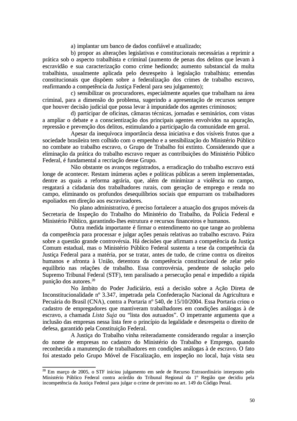 Page 50 from Relatório final da comissão