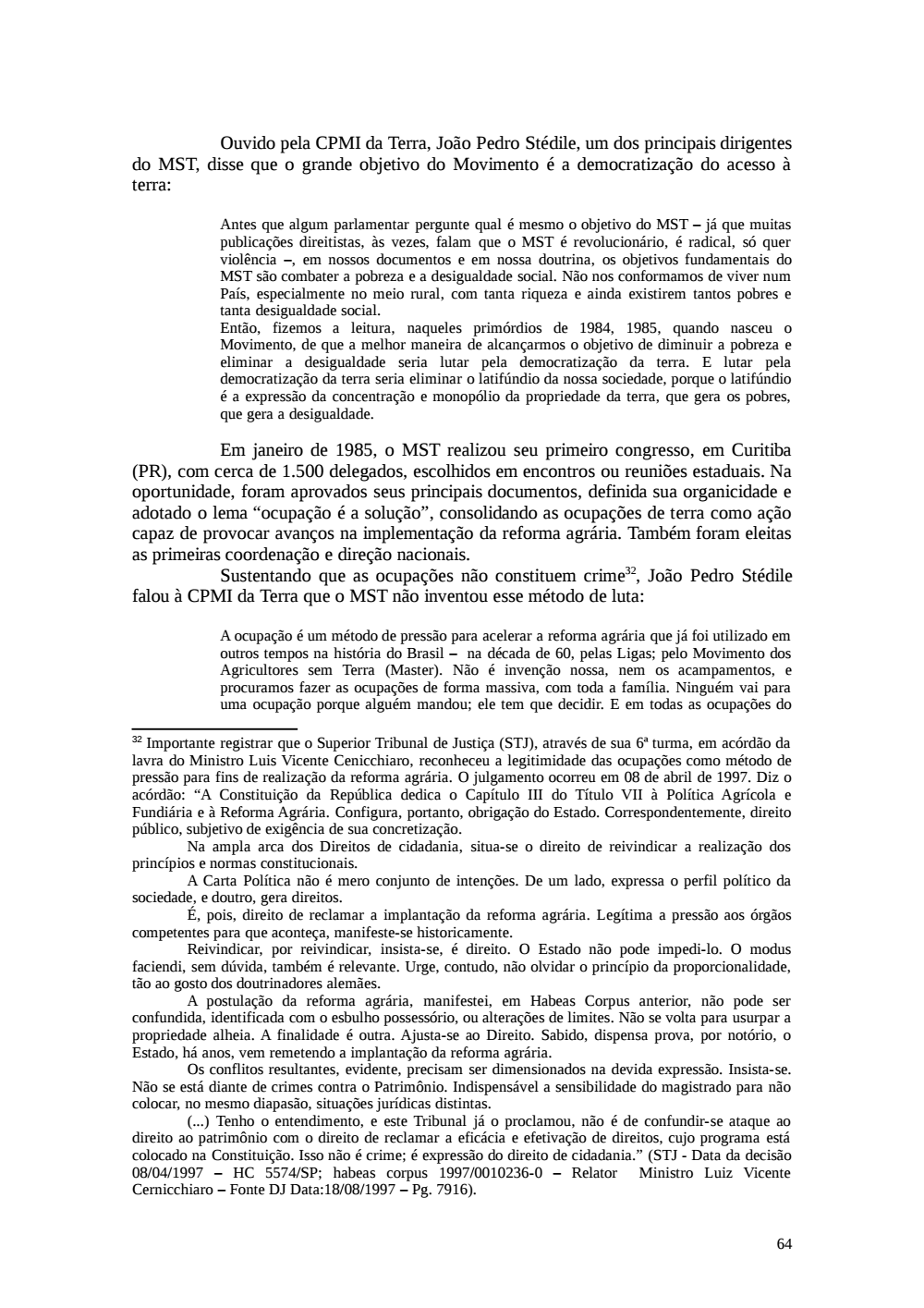Page 64 from Relatório final da comissão