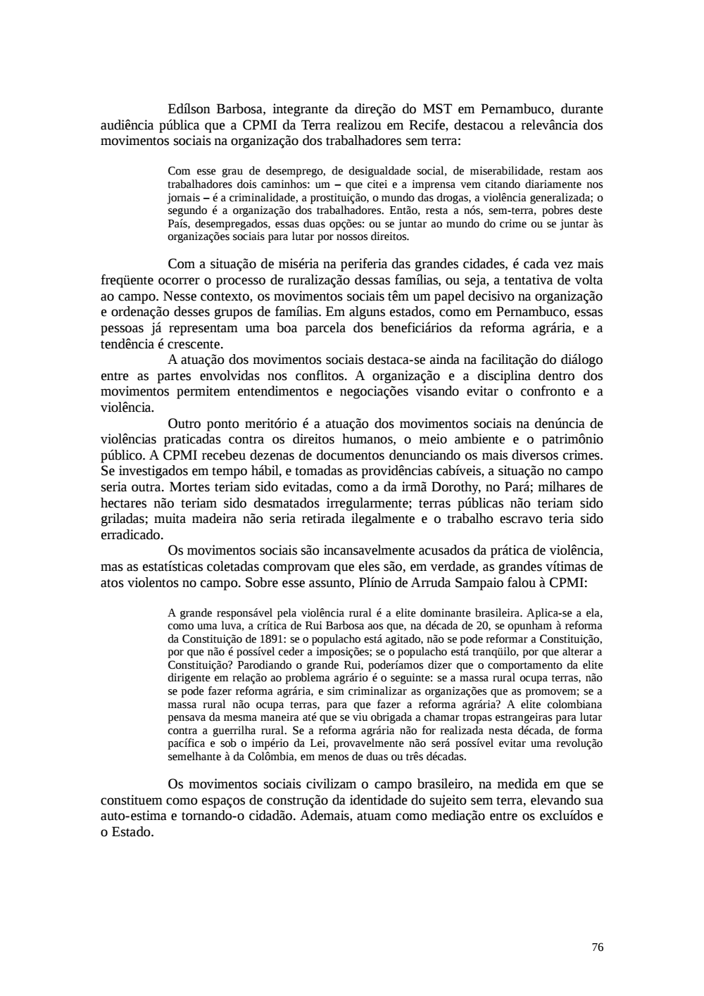 Page 76 from Relatório final da comissão