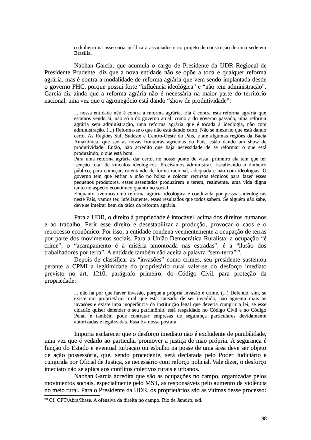 Page 88 from Relatório final da comissão