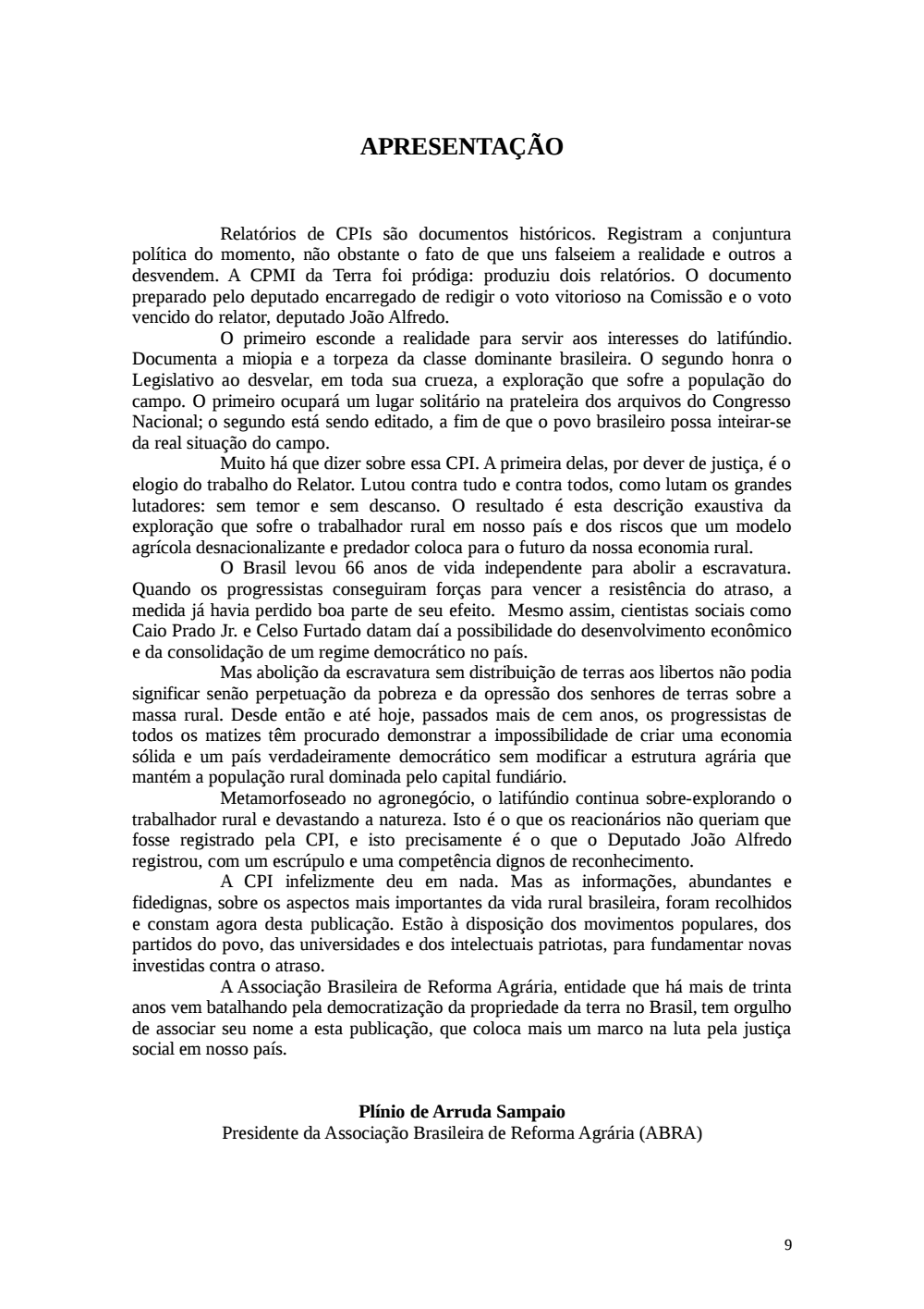 Page 9 from Relatório final da comissão