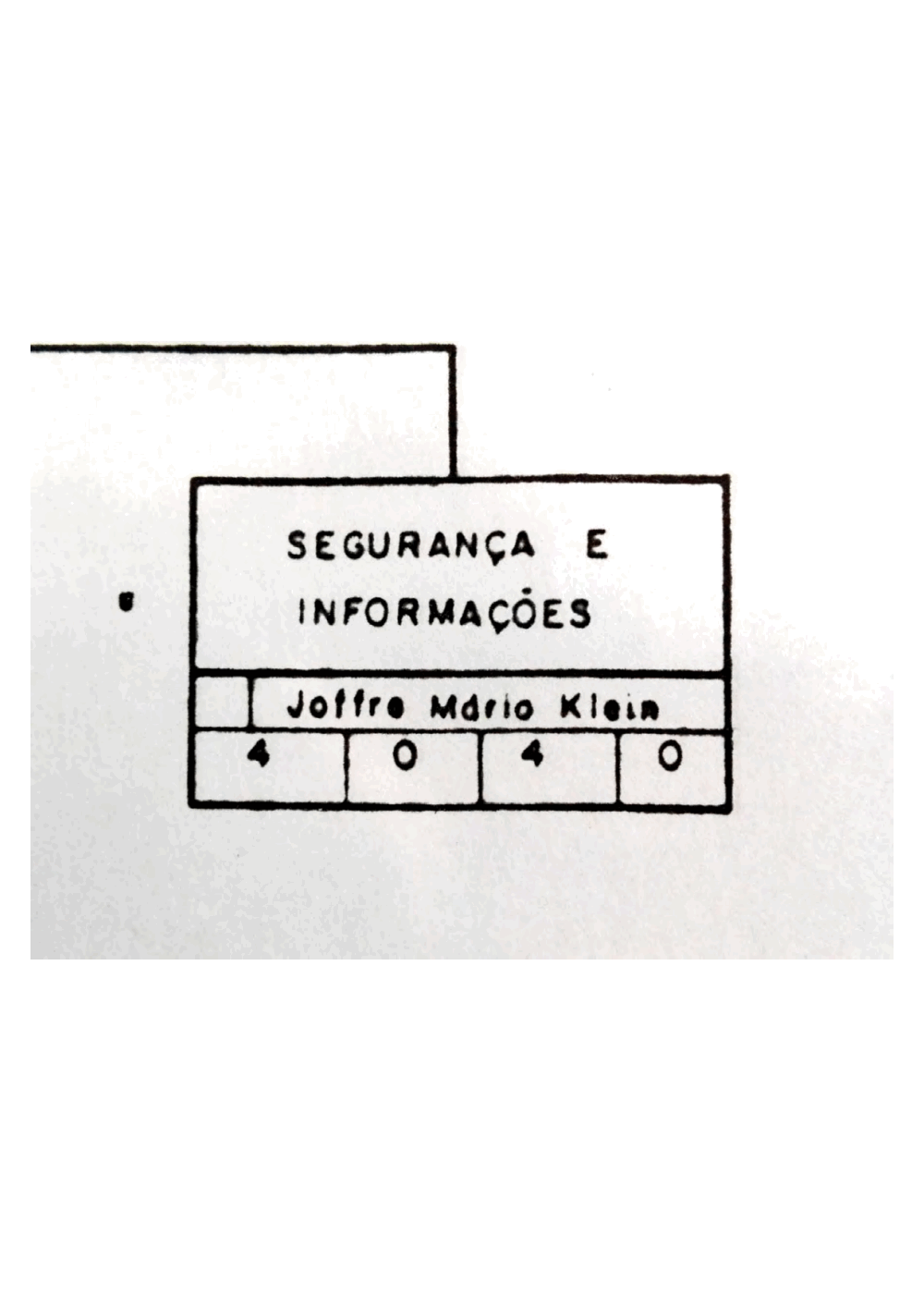 Page 3 from Archival organizational chart from Fiat’s Italian headquarters showing the Brazilian security apparatus
