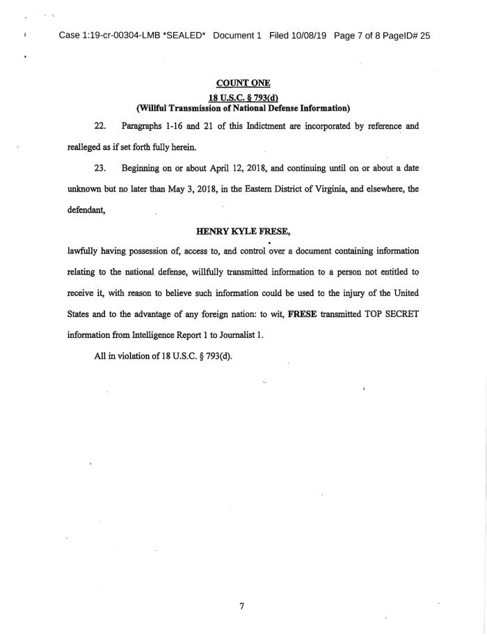 Page 7 of LEAK CASE Indictment