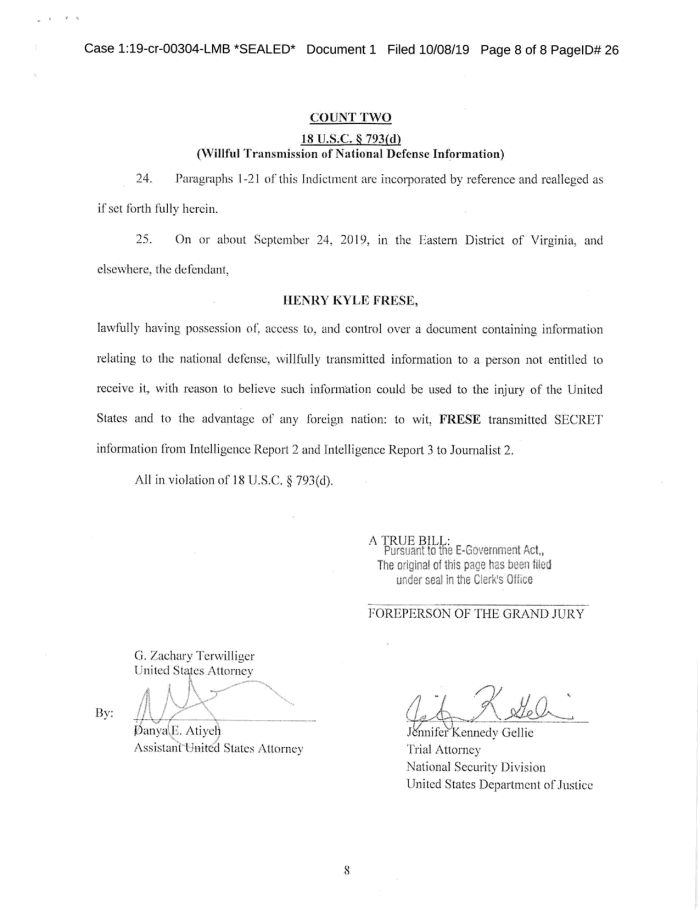 Page 8 of LEAK CASE Indictment