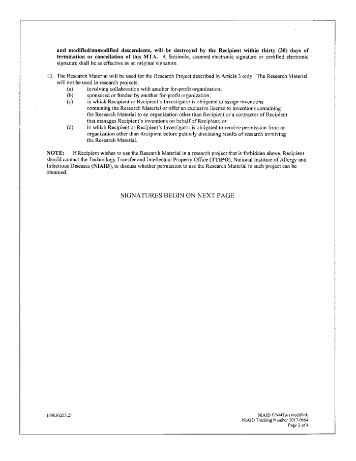 Page 103 of NIH-Moderna Confidential Agreements