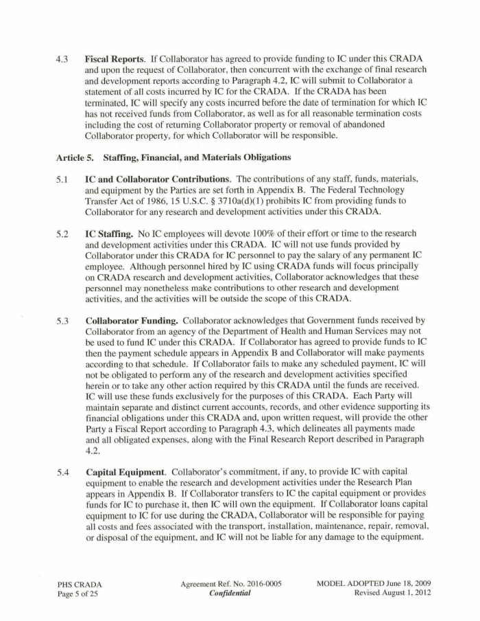 Page 23 of NIH-Moderna Confidential Agreements