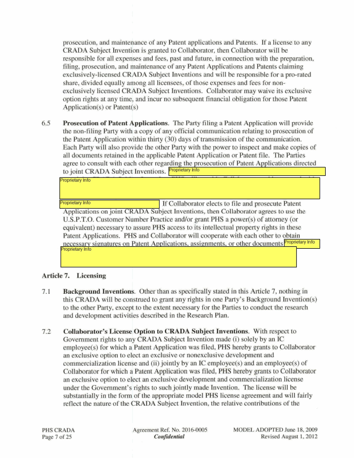 Page 25 of NIH-Moderna Confidential Agreements