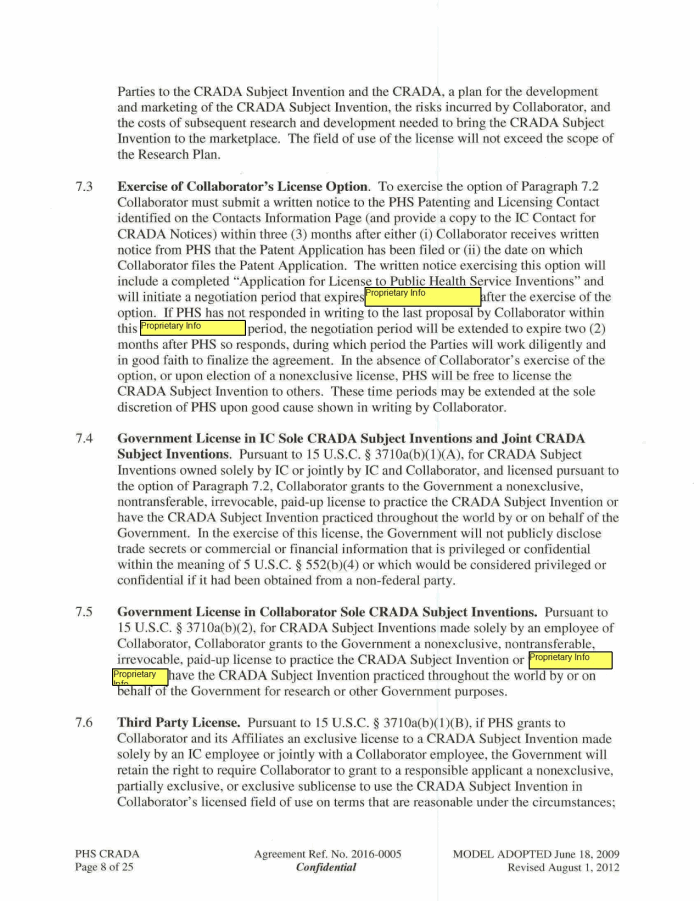 Page 26 of NIH-Moderna Confidential Agreements