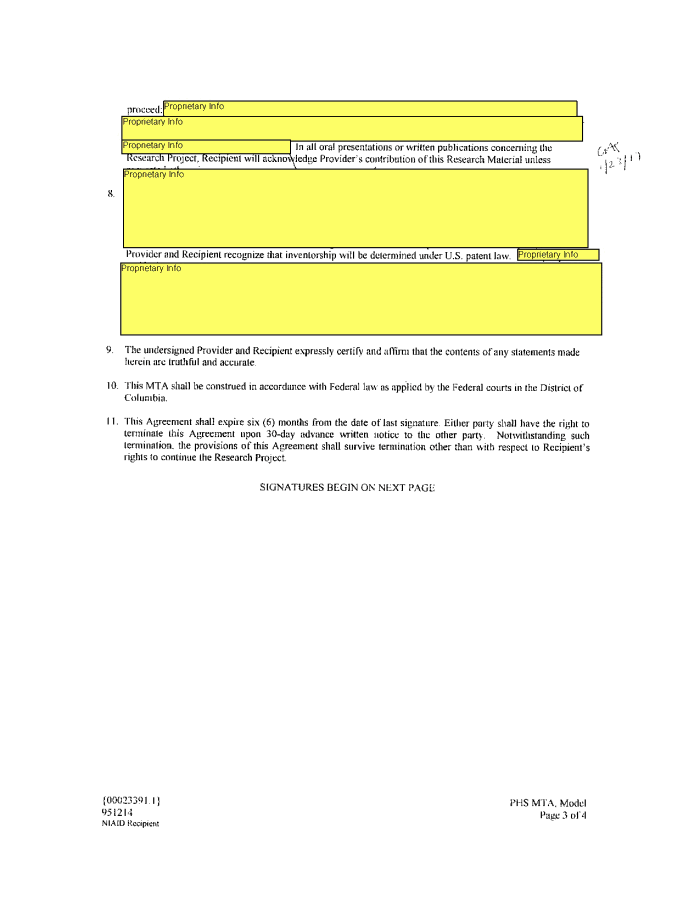 Page 46 of NIH-Moderna Confidential Agreements