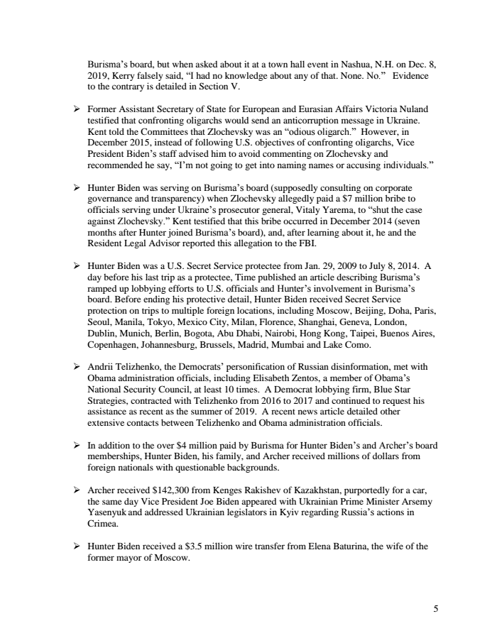 Page 5 of HSGAC Finance Joint Report on Hunter Biden