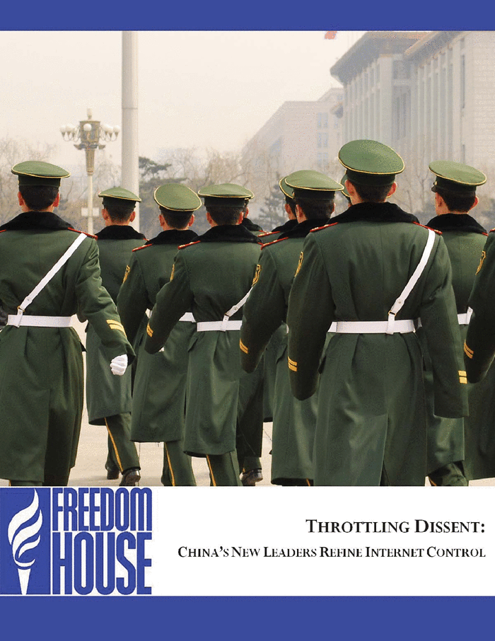 Page 1 of Throttling Dissent: China’s New Leaders Refine Internet Control