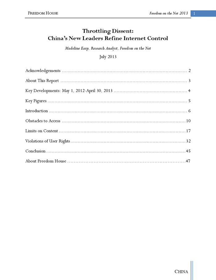 Page 2 of Throttling Dissent: China’s New Leaders Refine Internet Control