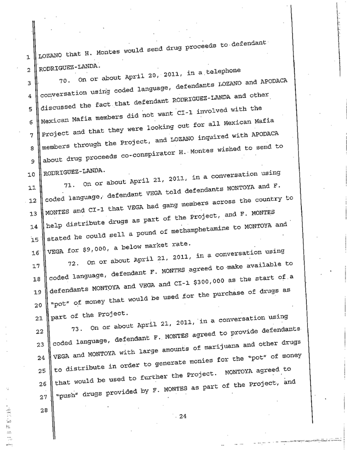 Page 24 of La Familia Indictment
