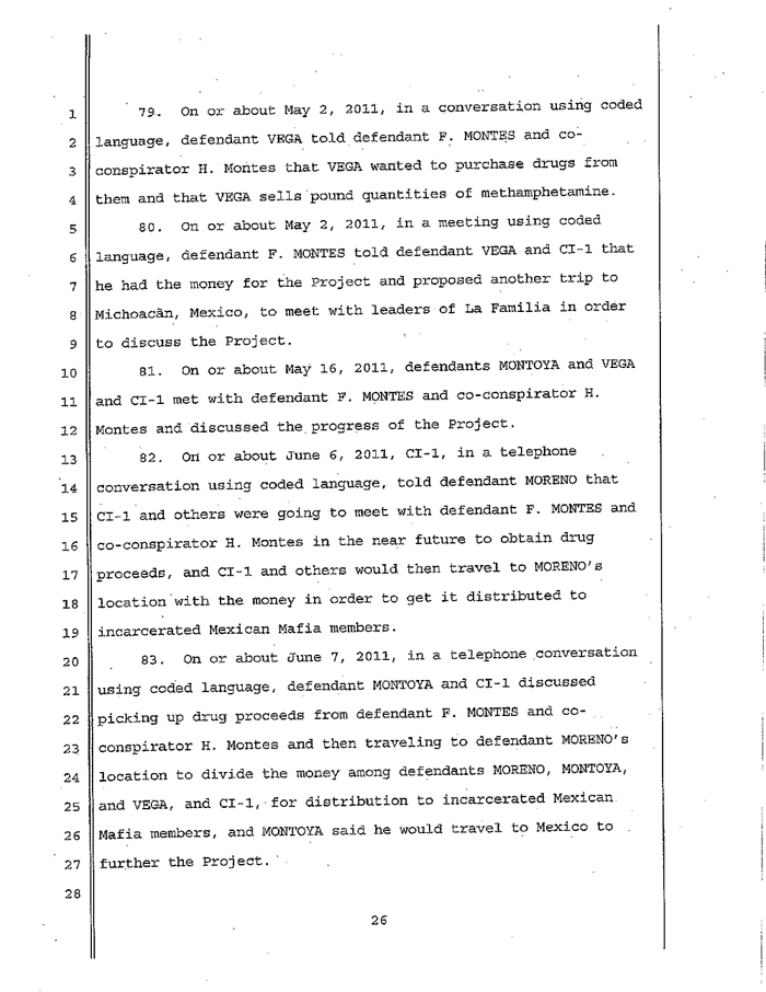Page 26 of La Familia Indictment