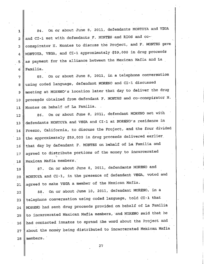 Page 27 of La Familia Indictment