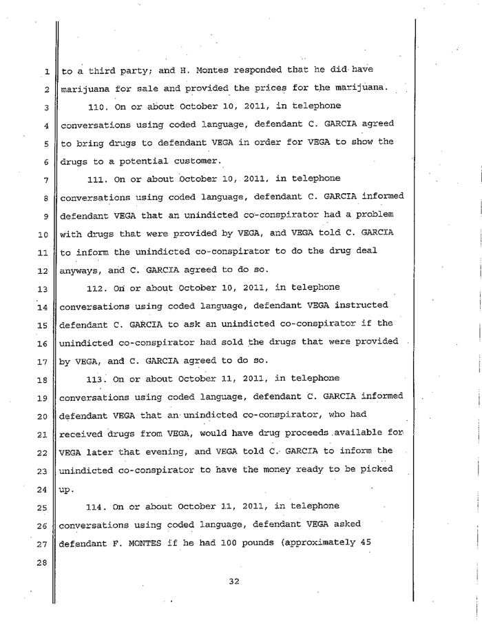 Page 32 of La Familia Indictment