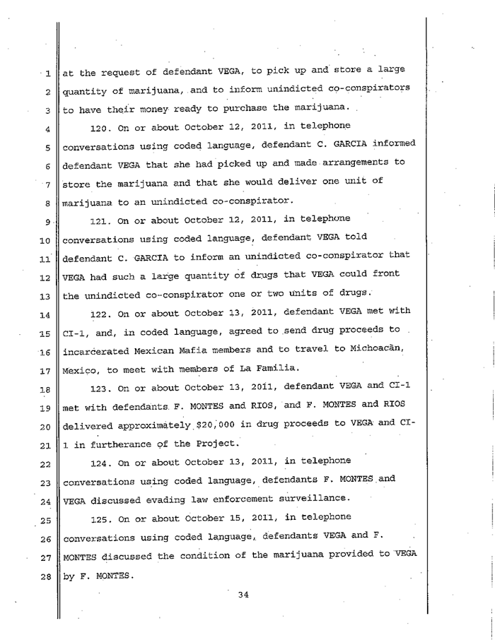 Page 34 of La Familia Indictment