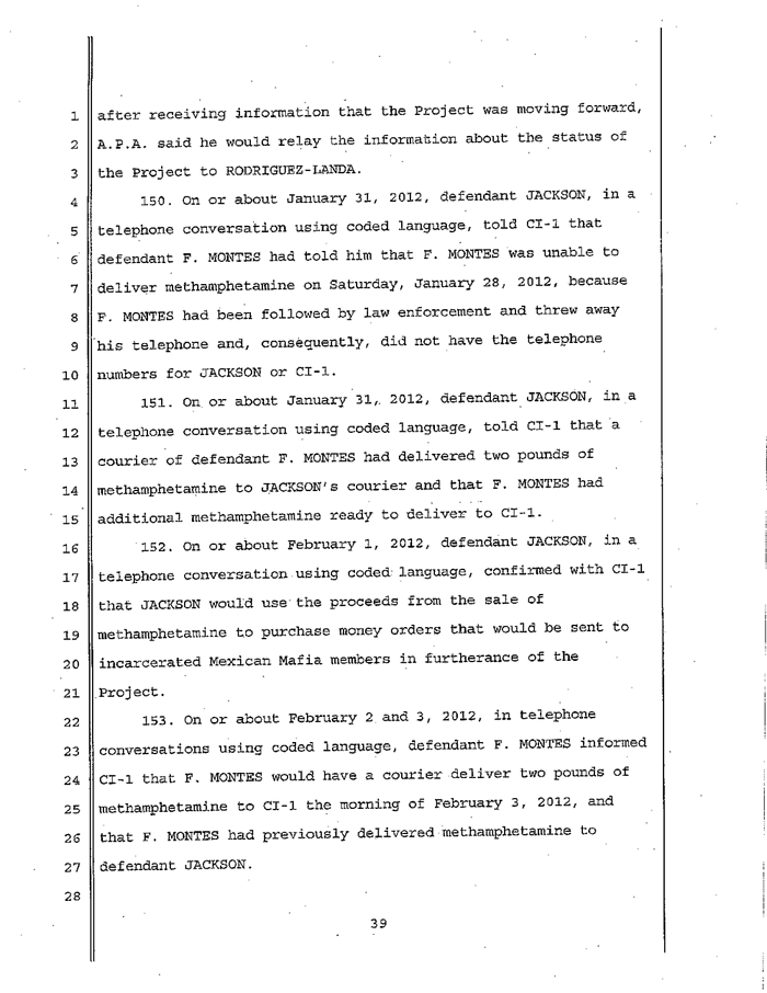 Page 39 of La Familia Indictment