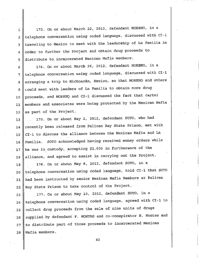 Page 43 of La Familia Indictment