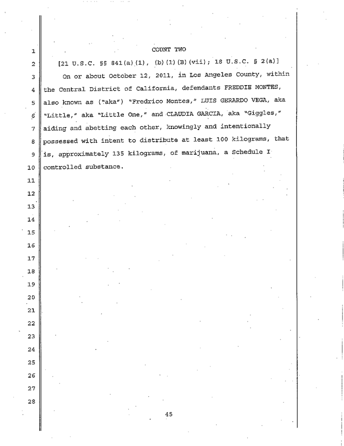 Page 45 of La Familia Indictment