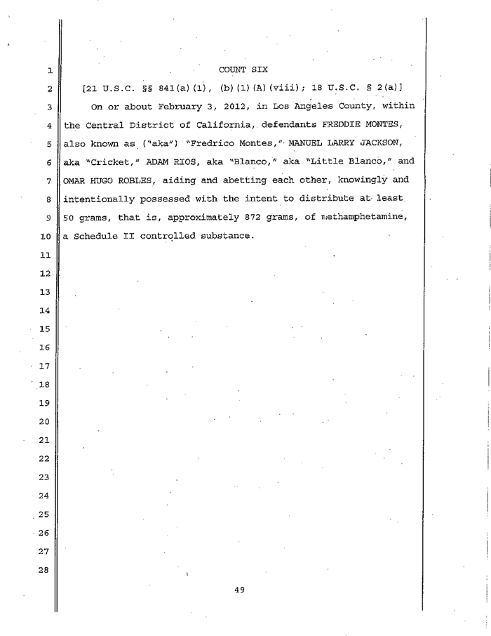 Page 49 of La Familia Indictment