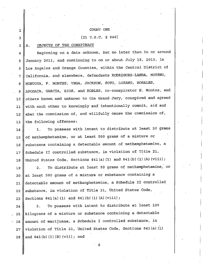 Page 6 of La Familia Indictment